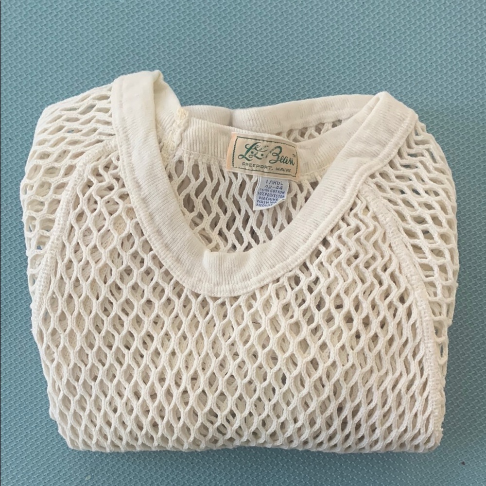 Vintage LL Bean Cream Shirt